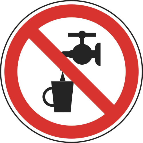 Табличка Р 05 "Запрещается использовать в качестве питьевой воды"
